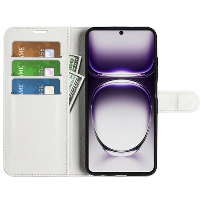 For Oppo Reno12 Pro 5G (Global) Phone Case Litchi Texture Leather Wallet Cover