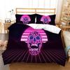 Skull Printing Duvet Cover Youth Bedroom Decor Bedding Suit Comforter Cover