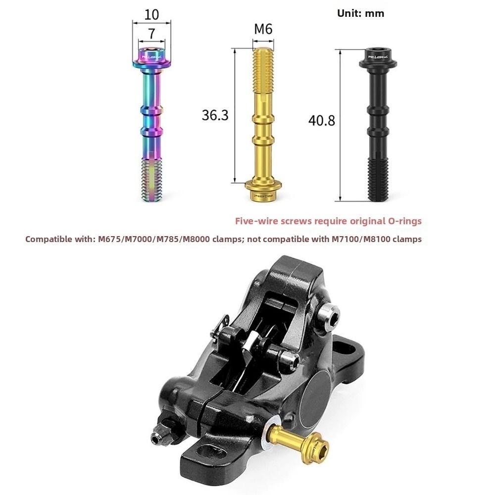 1 Set M4/M6/M8 Bicycle Oil Disc Screws Titanium Alloy Disc Brake Screws  Cycling Supplies