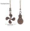 Fan Shape Ceiling Fan Pull Chain Light Shape Chandelier Pull Chain Metal Pendant Pull Chain Extension Chandelier Chain Extender