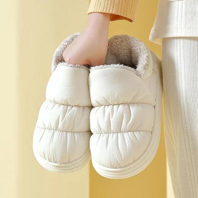 Pantofole Tostapane Invernali Donna /uomo Esterno Caldo Peluche Cotone Pantofole da Interno Casa Antiscivolo Suola Spessa Stivali Pelosi per Coppie 2024