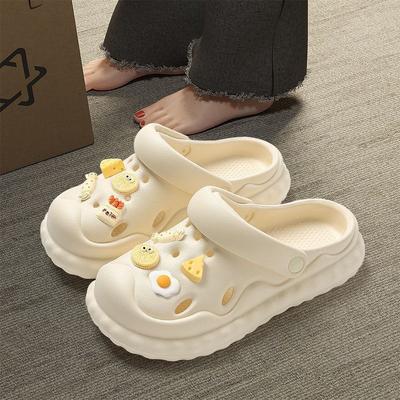 Slippers Women's Summer Wear Cute Indoor Home Non-slip Household Platform Couple Hole Shoes Summer