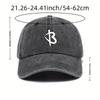 Casual Retro Distressed Adult Hat for Men and Women Couples Curved Brim Peaked Cap Solid Color Washed Baseball Hat