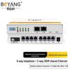 Boyang 8-Channel Telephone & 2-Port Ethernet Fiber Optic Transceiver