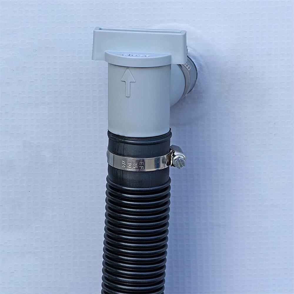 PVC bassengfilter pumpeadapter Intex Bestway PoolSun Svømmebasseng dreneringsventil Globeventil egnet for 32 mm slangekoblinger