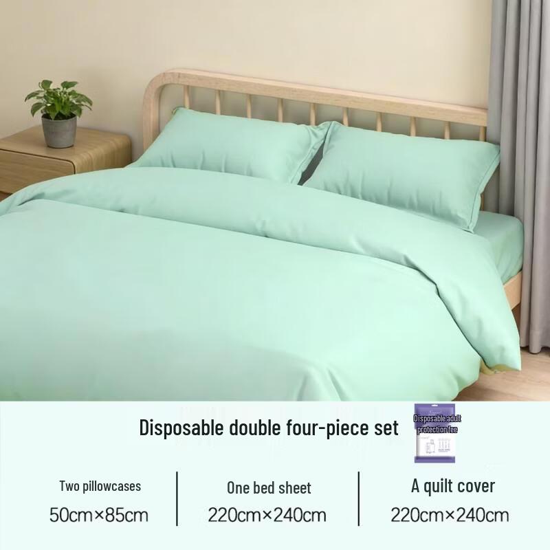 Brangdy Disposable 4-Piece Travel Bedding Set