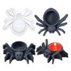 DIY Silicone Candle Holder Mould Handmade Big Spiders Mirror Candlestick Mold for Teas Wax Cup for Blessing Ceremony