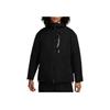 Nike Logo Printed Long Sleeve Hooded Cotton Jacket Men Jackets Black DQ4743-010