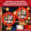 Weihnachtsbrief Hängelichter LED Pferderennlichter Atmosphärendekorationslichter