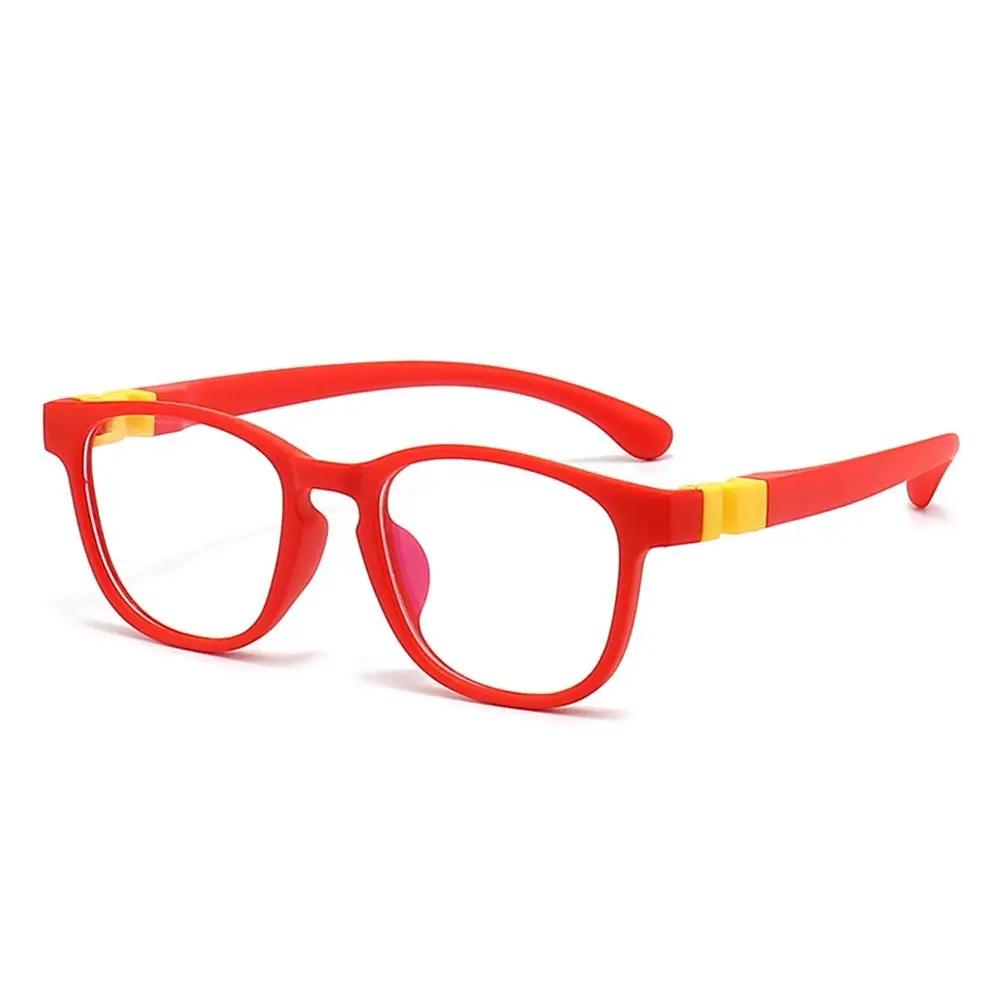 

Portable Eye Protection Computer Removable Kids Glasses Anti-blue Light Comfortable Eyeglasses Ultra Light Frame красный