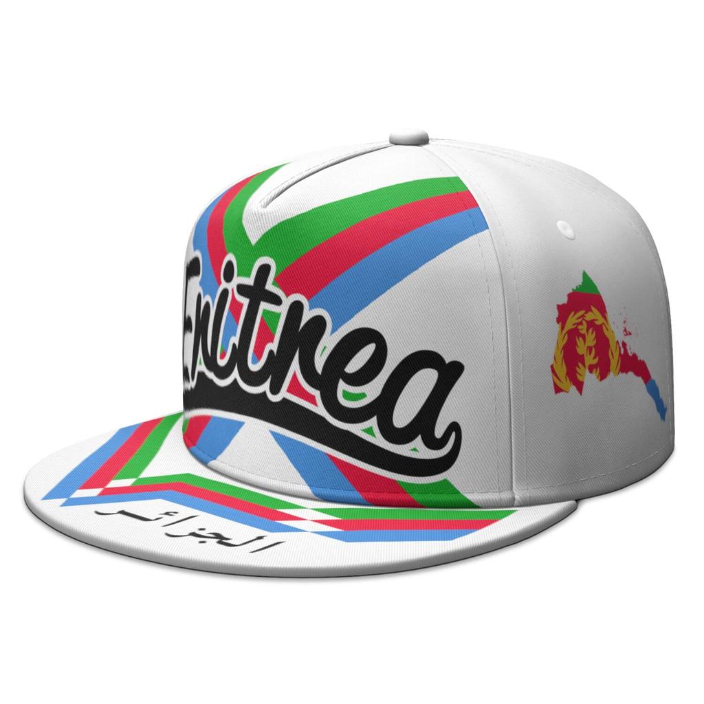 Eritrea Flat Brimmed Cap Free Custom Name Number Teams Logo Hip-hop Hat Number The State Of Eritrea Print Photo Headgear
