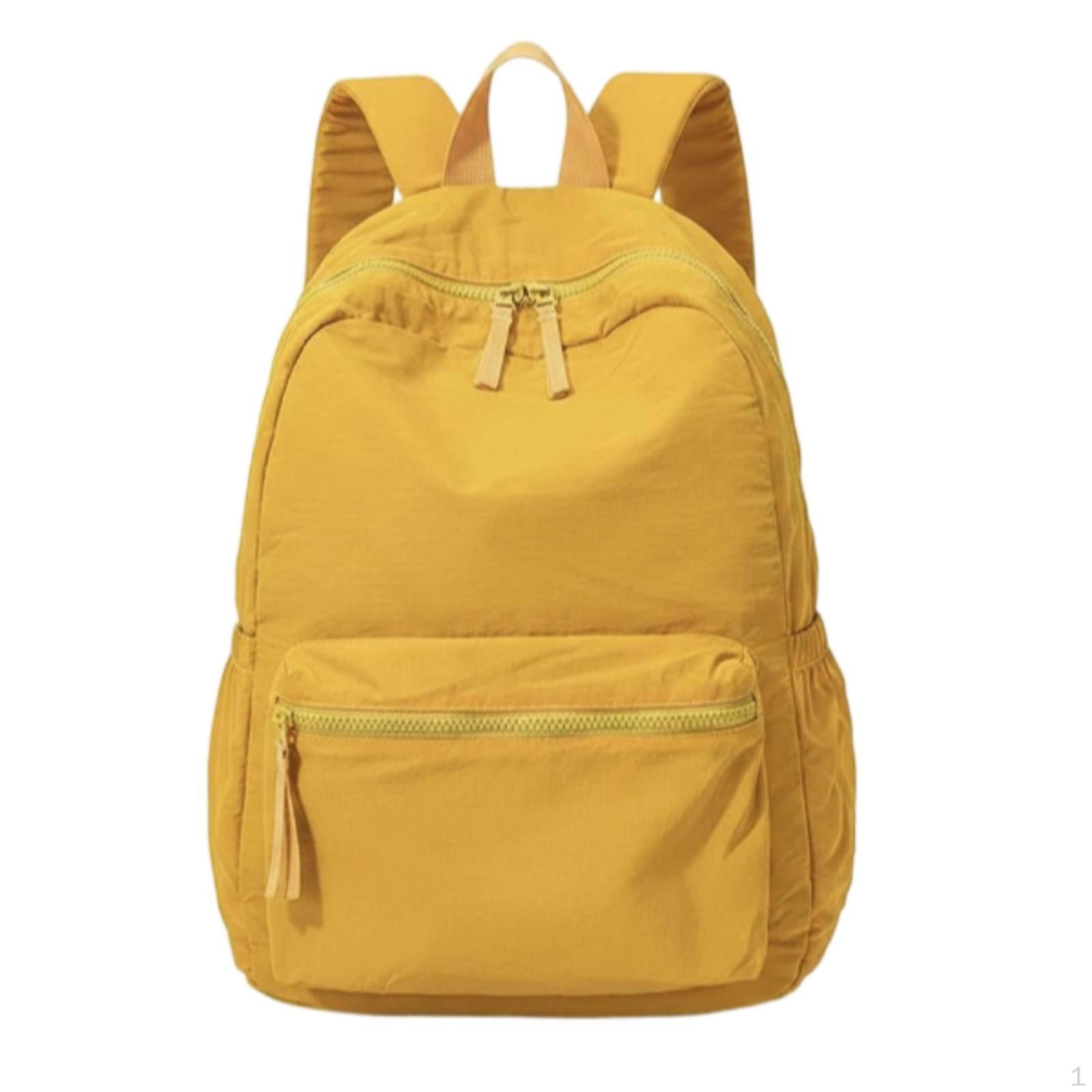 Lightweight Travel Backpack Portable WaterResistant for Women Yellow жёлтый