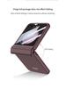 Samsung Z Flip5 Magnetic Full-Coverage Case with Large Window - Solid Color Hard Shell