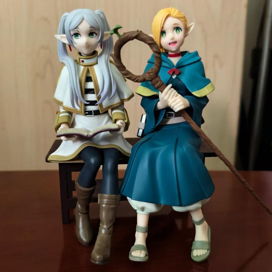 1-2pcs Delicious in dungeon sitting marcille laios toughen figure macaroni cork 13-19cm table car ornaments anime model gifts