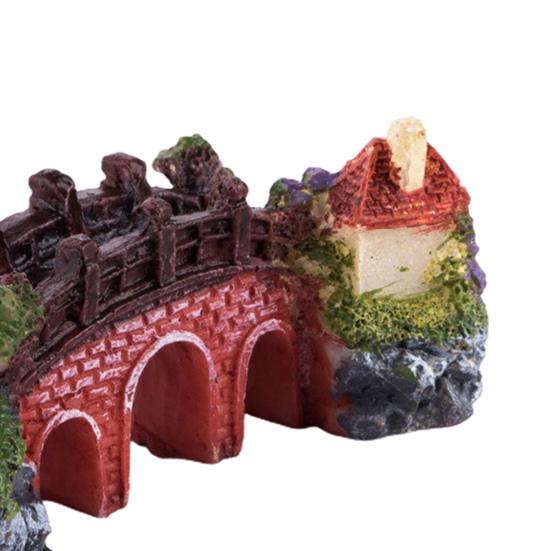 Dekoratif Aksesuar Porselen El Sanatları için Ayırt Edici Dekorasyon Su Manzarası Köprü Ev Dekorasyonu