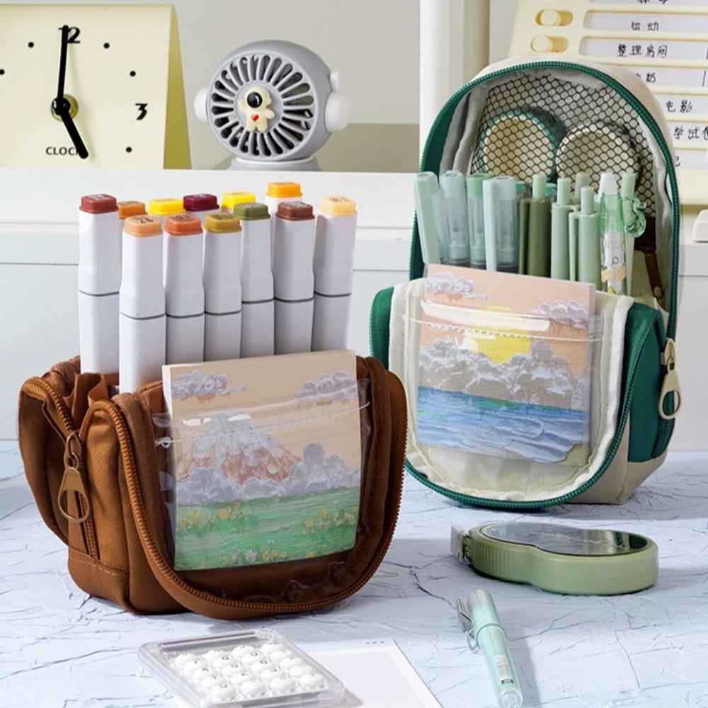 Patchwork Lovely Pencil Case Cartoon Mini Schoolbag Pencil Cases  School Supplies