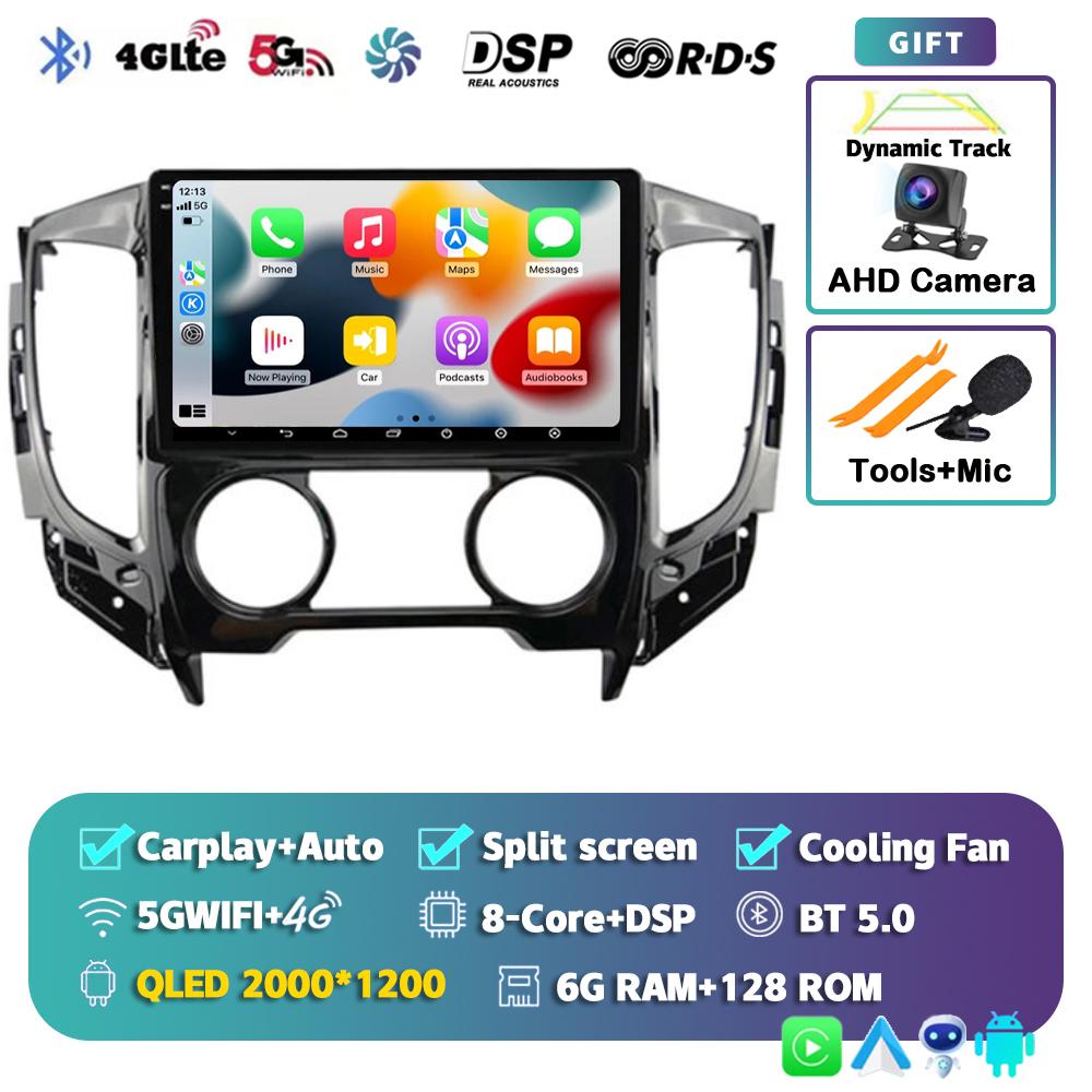 Android 14 Carplay Car Radio For Mitsubishi Pajero Sport 3 L200 5 Triton 3 2015 2016 2017 2018 2019 Multimedia Player GPS Stereo