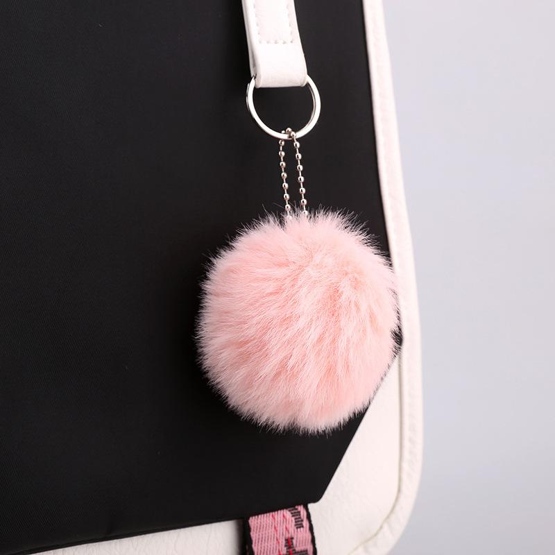 Korean Style Printed Canvas Backpack for Students Fashionable Youth School Bag Trendy Casual Commute Shoulder Bag KTB