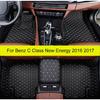 Car Floor Mats For Mercedes Benz C Class New Energy 2016 2017  Auto Foot Pads Automobile Carpet Cover Interior Accessories