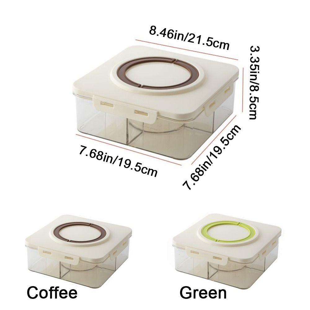 Fresh-keeping Seasoning Storage Box Sealed Dried Fruit Box Practical Divided Storage Box  for Home