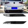 2Pcs Car Styling Honeycomb Tail Rear Fog Lamp Cover Trim Sticker For Golf 7.5 MK7.5 Rear Bar Bumper Reflector Strips-A87Q