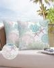 Marine Coral Shell Starfish 2/4PCS Outdoor Garden Chair Waterproof Cushion Cover Modern Home Decor 45/50/60cm Pillow Case