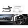 For BMW 5 Series G30 2018 - Car Front Dashboard Air Vent Outlet Cover Trim Frame Sticker Accessories Carbon Fiber