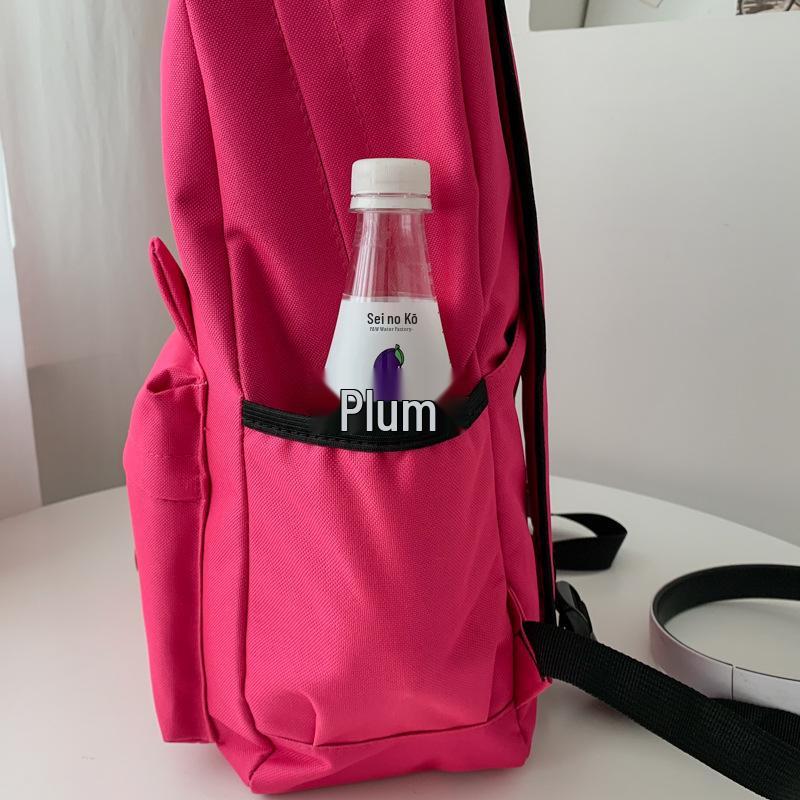 Trendy Cat Ear Canvas Backpack - Versatile School Style for Students