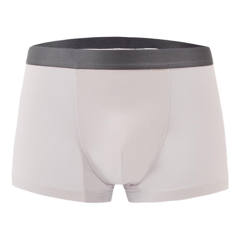 Spring-Summer Men s Plus Size Cotton Mid-Waist Breathable Boxer Briefs 3XL