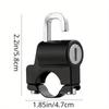 Motorcycle Helmet Lock, Universal Motorbike Anti Theft Helmet Lock Aluminum Alloy Security Padlock with for Bicycle Vehicles