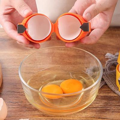 Separatore di gusci d'uovo Apriscatole portatile per uova Utensile per tagliare le uova in casa Utensile portatile per rompere le uova per la cucina di casa