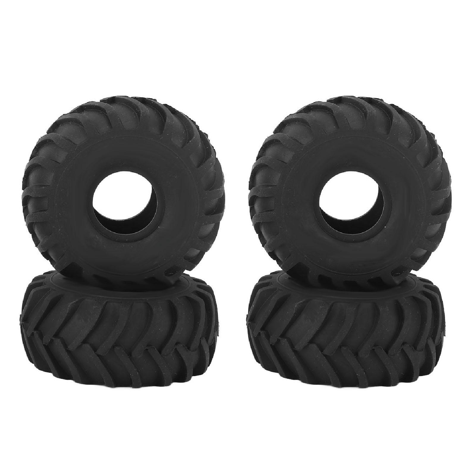 

4PCS 1.0in Wheel Rubber Tires Anti Slip Better Grip RC Rubber Tyre for AXIAL SCX24 1 24 RC Crawler