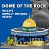 Non-Toxic Dome Rock Mosque Building Blocks World City Building Model World Famous Architecture Assemble Toys For Children Adult Gifts 983Pcs