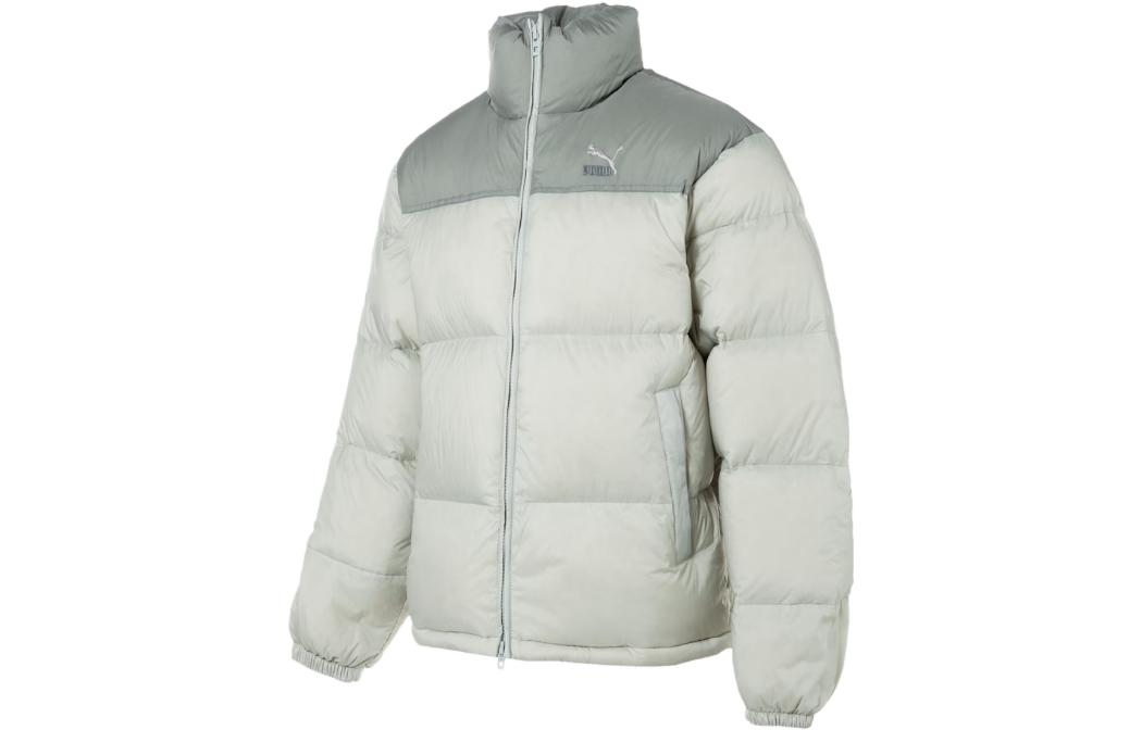Куртки PUMA Унисекс Пыльно-серый Воротник-стойка Умеренный Другое 933442-02 M