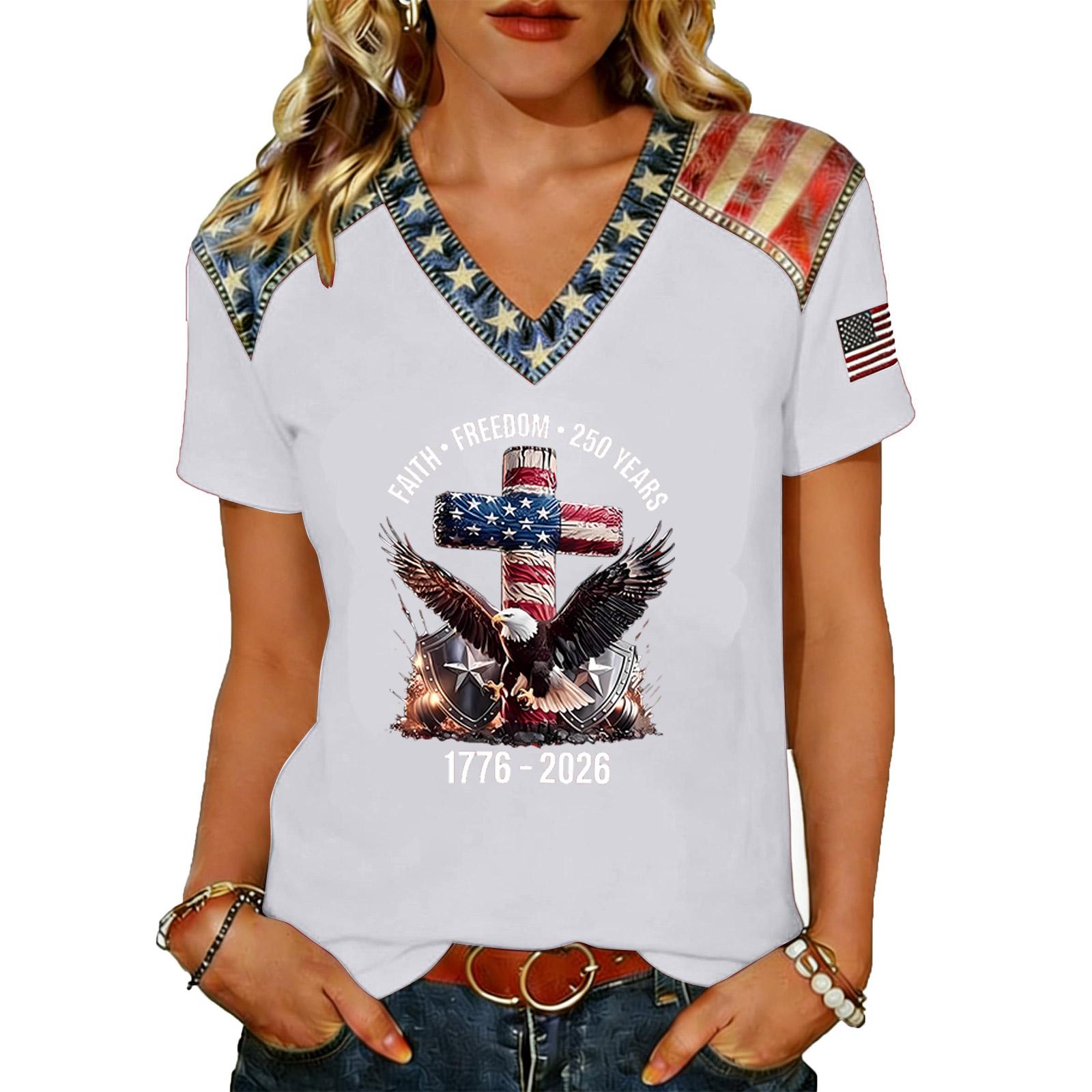 

Women Casual V Neck Short Sleeve Pullover T Shirt Lightweight Soft Fabric Relaxed Fit Everyday Top XL білий