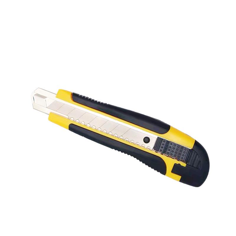 Industrial-Grade Rubber Grip Utility Knife with Thickened Blade for Wallpaper and Paper Cutting