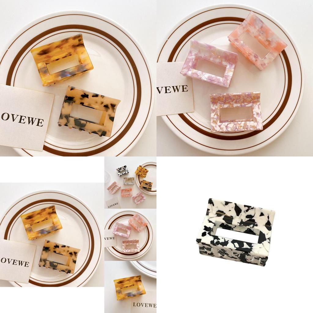 Elegante 6cm Acetat Haarspange Stilvolles Geometrisches Haaraccessoire für Frauen