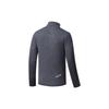 Saucony Sports Lifestyle Series Printed Stand Collar Slim Fit Long Sleeve Knit Top Men tops Black SC2249023A-HS01
