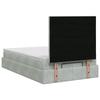 Ottoman Bed with Mattress and LED Light Gray 120 x 200 cm Velvet