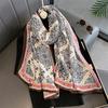 New Spring Women Cotton Scarf Beach Hijab Shawls and Wraps  Luxury Brand Flower Female Foulard Echarpe Designer Bandana