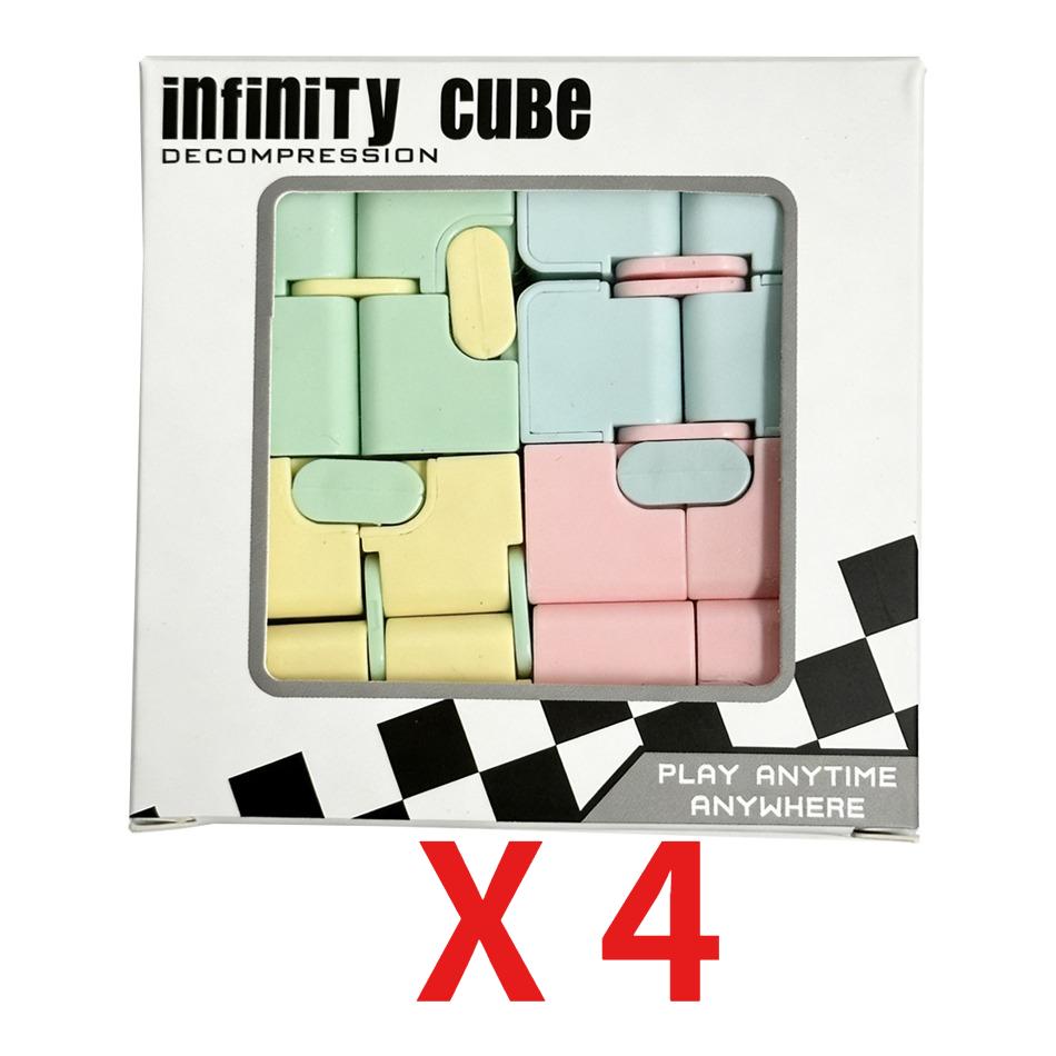 Children Adult Decompression Toy Stress Relief Cube Fidget Toys Relieve Stress Funny Hand Game Puzzle Infinity Magic Cube Square