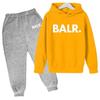 Marka Balr Dres Dziecięcy Chłopcy Dziewczynki Bluza Spodnie Dresowe Zestaw Dwuczęściowy Wiosna Jesień Zestawy Dziecięce z Kapturem Modne Casualowe Bluzy z Kapturem