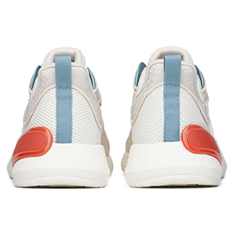 Anta Magic Cube Fabric Synthetic Leather Shock Absorbing Non-Slip Wear-Resistant Low-Top Casual Shoes Men Casual Shoes Gray White 112228800-3