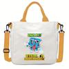 Steal a Brainrot 67 Printed Student Crossbody Bag Casual Canvas Shoulder Bags