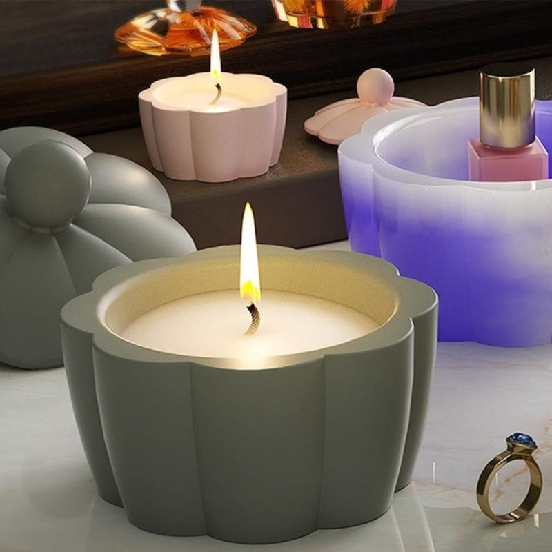 Silikonová úložná krabička Forma na šperkovnici Formy do pryskyřice ve tvaru květiny Formy na odkládací nádoby s víkem pro kutily