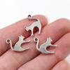19x14mm 20pcs Antique Silver Plated Bronze Plated Cute Cat Handmade Charms Pendant:DIY for bracelet necklace 