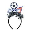 2026 Soccer Match Headband, Elastic Black Headband for Adults And Kids, Non-Slip Glitter Football Game Fan Headwear. Soccer Goal Party Accessory