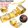 New Thick 0.1-0.5mm Brass Sheet Brass Flat Width 10-60mm Length 1000mm Brass Strip Brass Metal