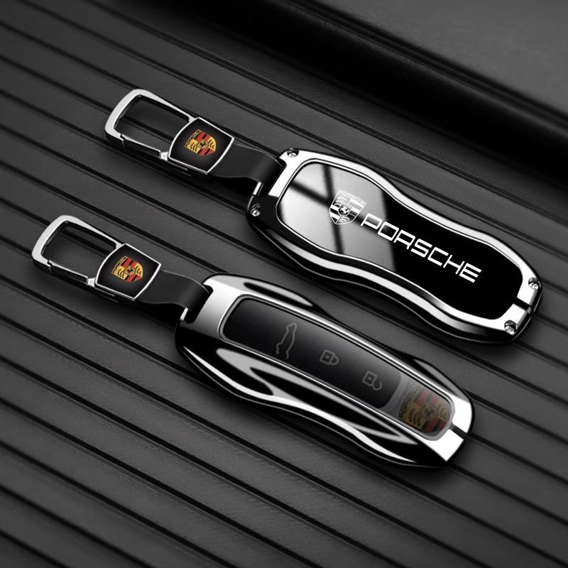 Zinklegierung Auto Schlüsselabdeckung Hülle Schutzschale für Porsche 911 718 Panamera Macan Cayenne Boxster Cayman Auto Fernbedienung Zubehör