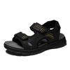 E-commerce 2025 Summer First Layer Cowhide Sandals Men's Outdoor Casual Beach Shoes